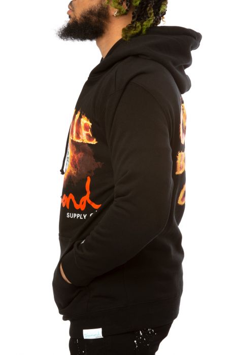 Burnout Crew Hoodie Black