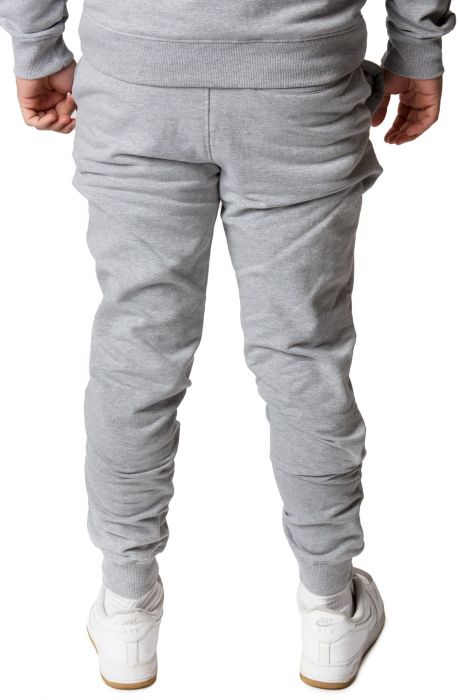 Pintuck Jogger Heather Grey