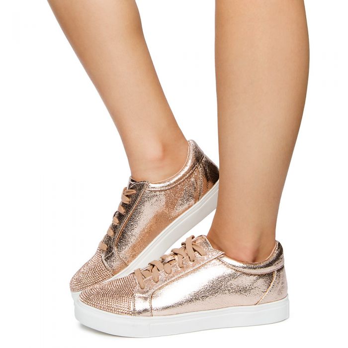 rose gold trainers size 3