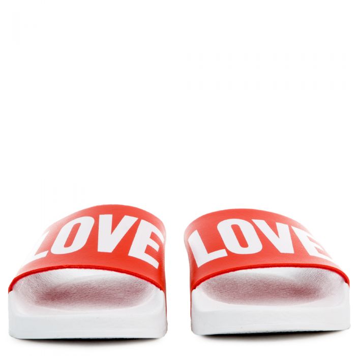 The LOVE Slides in White and Red White/Red