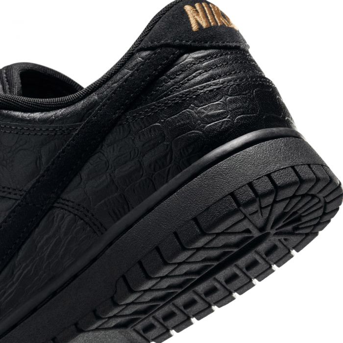 Dunk Low Black Croc Black/Black-Metallic Gold-Off Noir