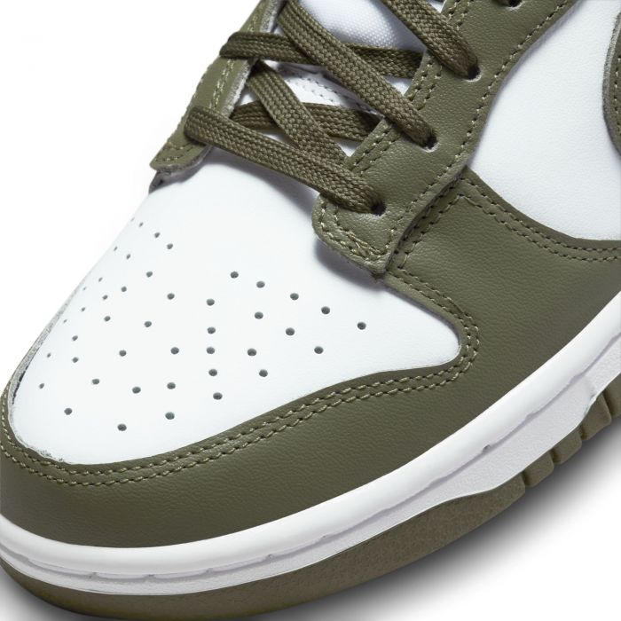 Dunk Low White/Medium Olive-White