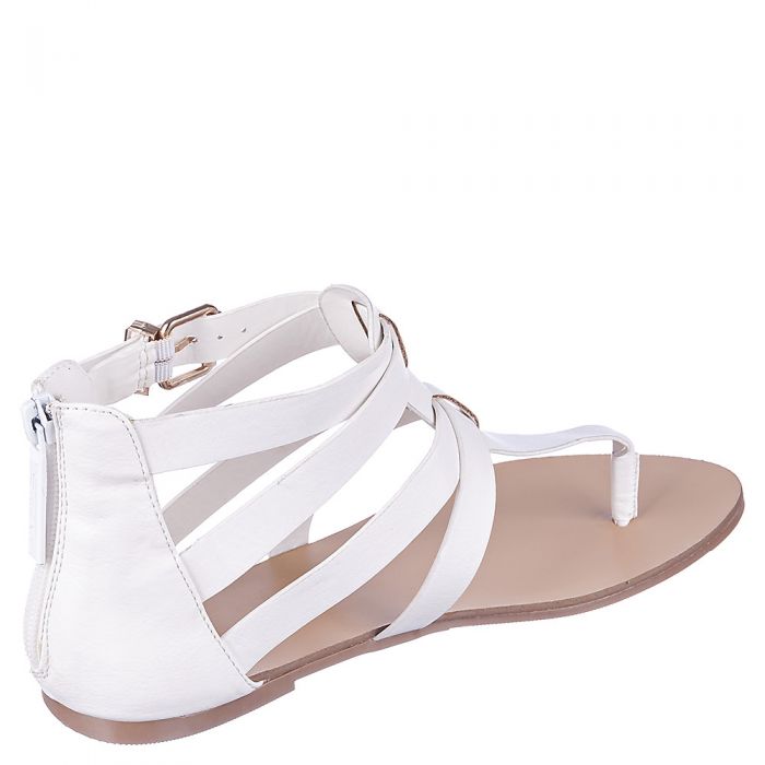 Sure Bet Thong Sandals White
