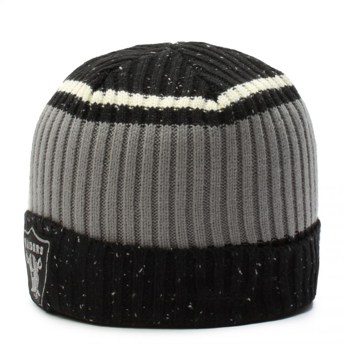 Las Vegas Raiders Speckled Block Beanie Black