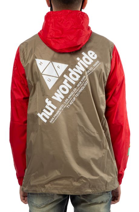 Flags Anorak Jacket Red