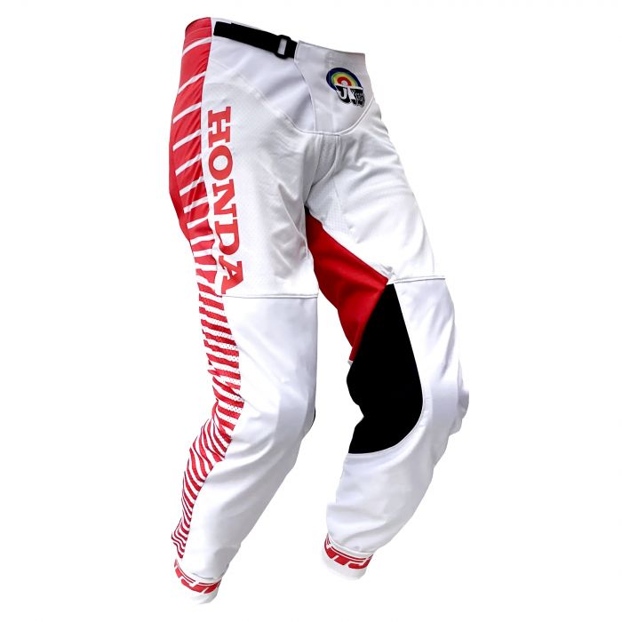JT Racing Honda Team USA 1981 Flo-Form Pants: White White