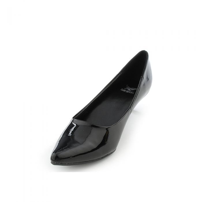 Quisa-01 Low Heel Dress Shoe Black Patent