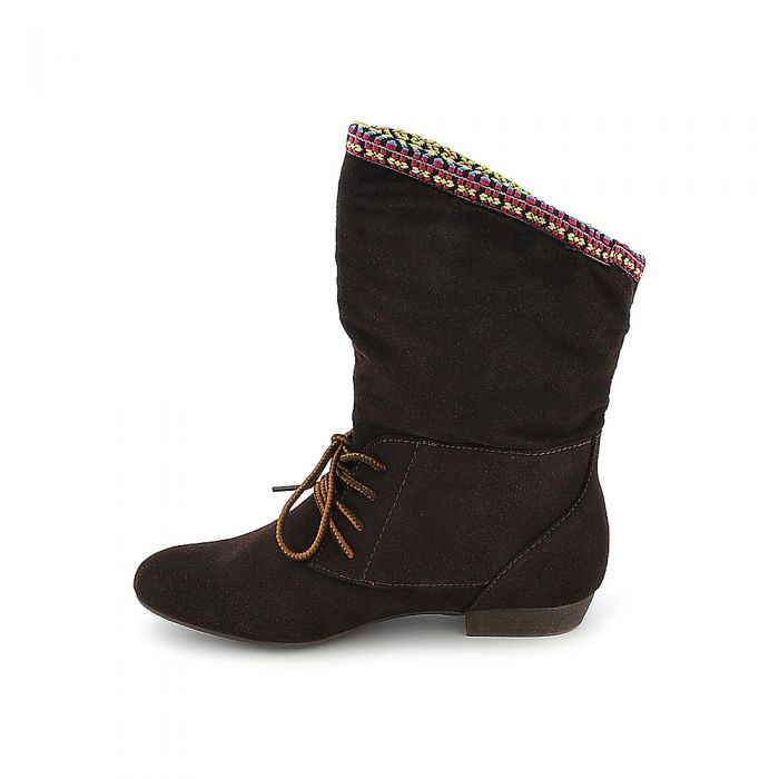Low-Heel Boot Picnic-03 Brown