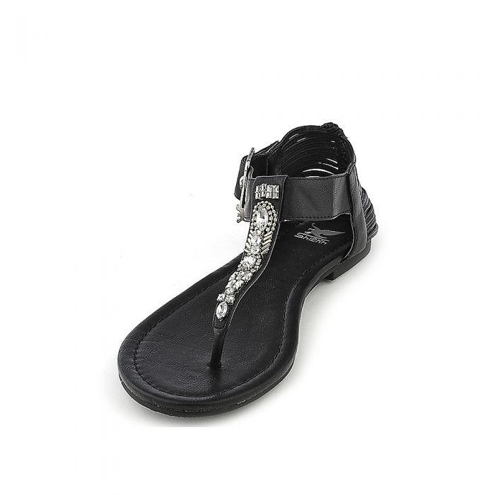 Go-S Flat Sandals Black