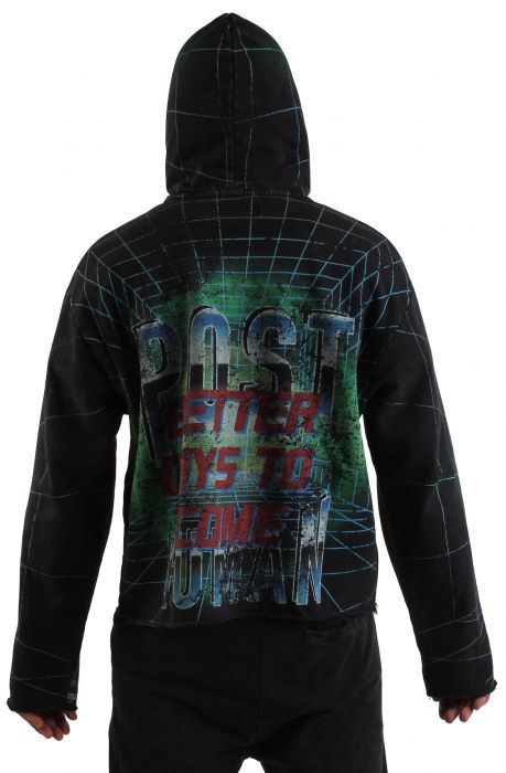 Post Human Matrix Hoodie  Black