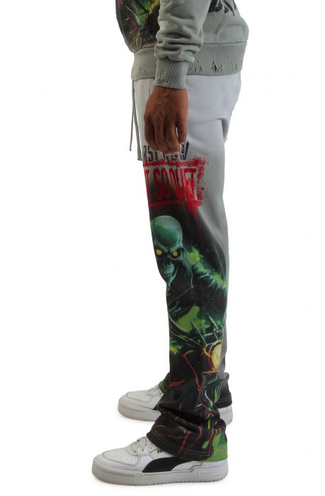 Caution Not So Quiet Ghost Rider Flare Jogger Moss Green