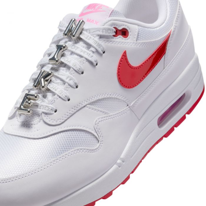 Air Max 1 Premium White/University Red-Playful Pink