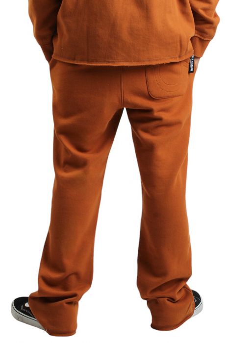 Puff Print Stacked Sweat pant  Caramel