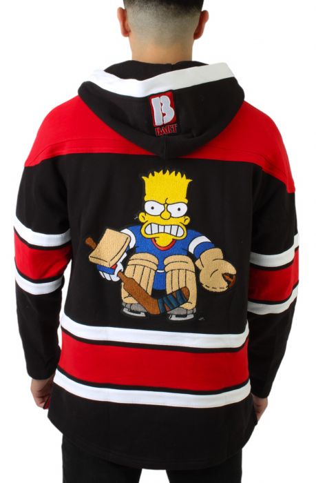 Puckhead Hockey Jersey Black/Red/White