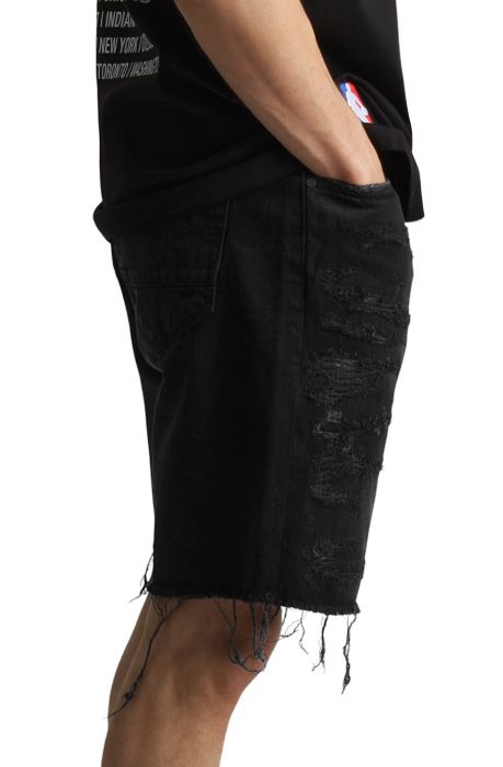 Shadow Denim Shorts Black