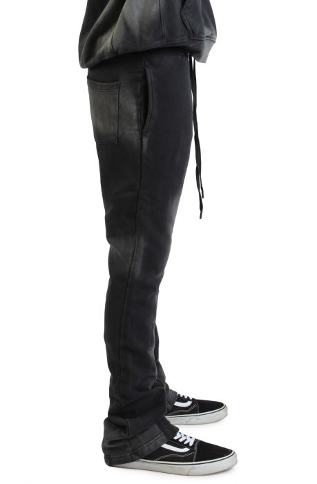 Heavyweight Flaired Sweatpants Acid Black