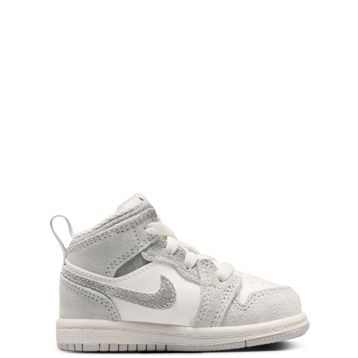 Toddler Jordan 1 Mid SE Neutral Grey/Smoke Grey-Sail