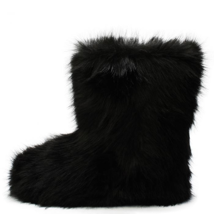 Melanie-21 Faux Fur Bootie Black