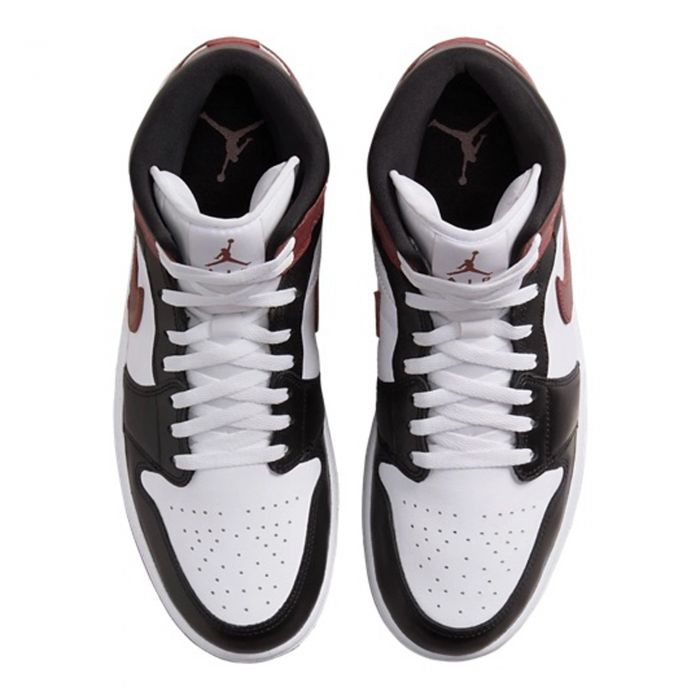 Air Jordan 1 Mid SE WHITE/DARK PONY-BLACK