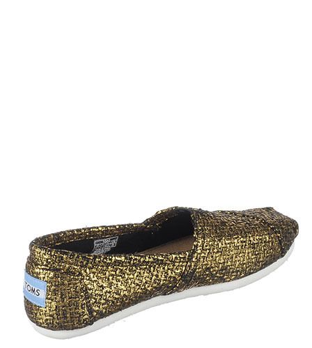 Toms black hotsell glitter women's classics