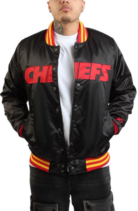 NFL Kansas City Chiefs Varsity Jacket  Black