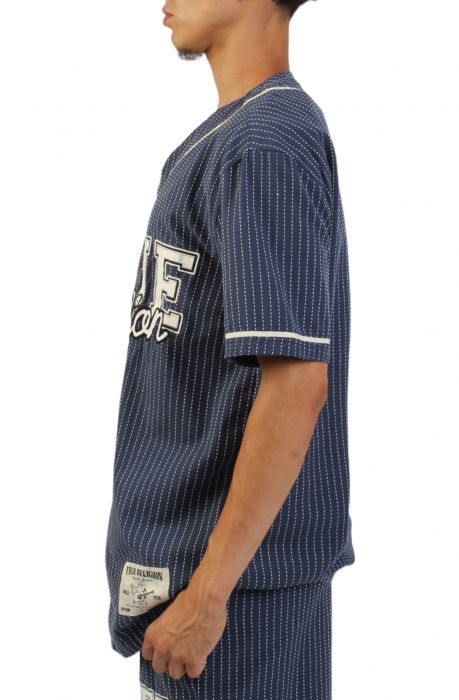 Big T Baseball Jersey  Pacific Blue