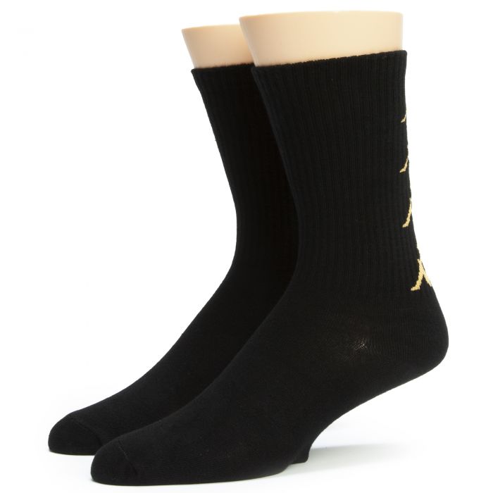 Authentic Amal Socks (1 pack) Black Smoke-Orange Lt