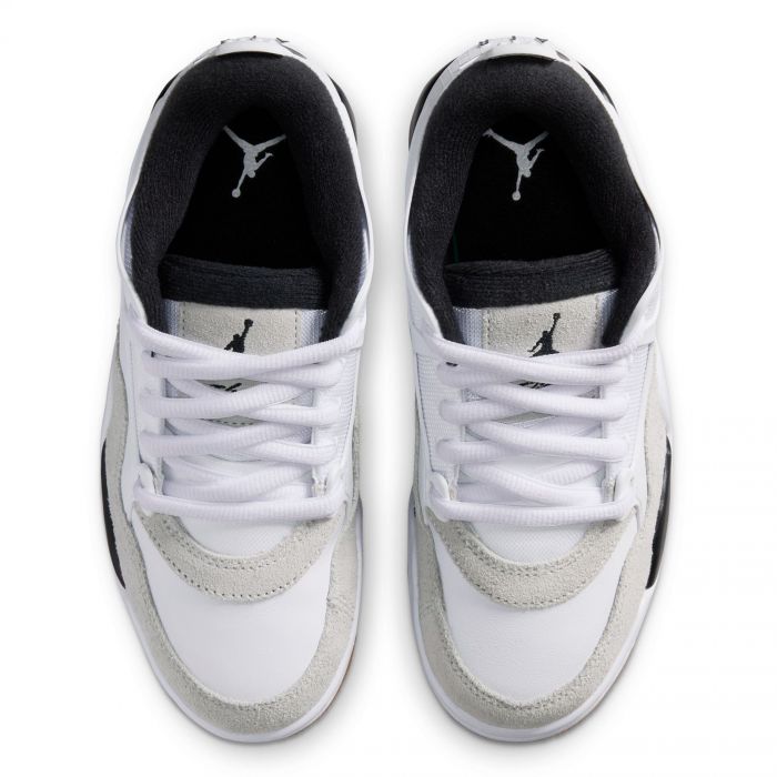 Grade-School Jordan 4 RM White/Black-Neutral Grey-Gum Med Brown