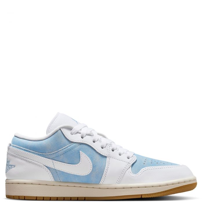 Air Jordan 1 Low SE Worn Blue/White-Gum Light Brown-Sail