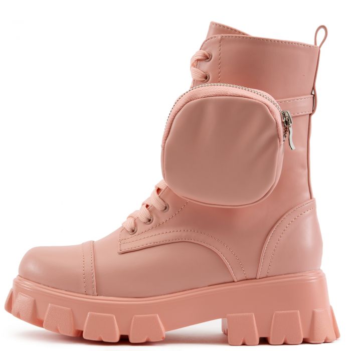Monalisa Combat Boots Pink