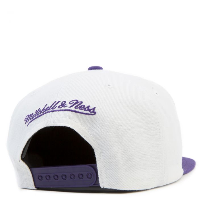 Los Angeles Lakers Fresh Crown Snapback White/Purple