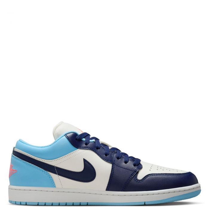 Air Jordan 1 Low Sail/Blue Void-Blue Chill-Hot Lava