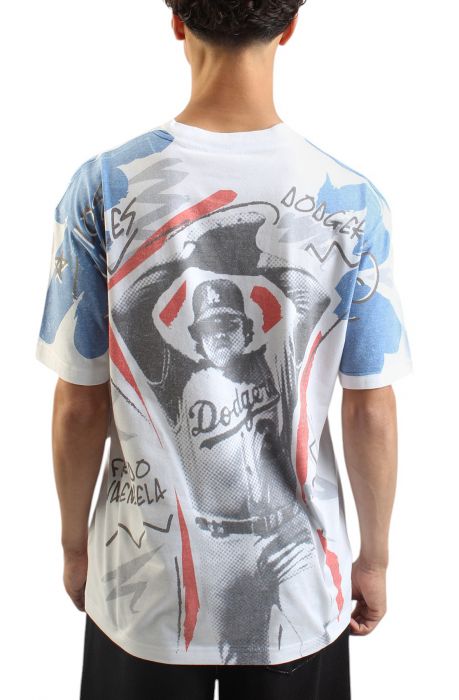 MLB Showstopper Dodgers Fernando Valenzuela T-Shirt  Multi-White