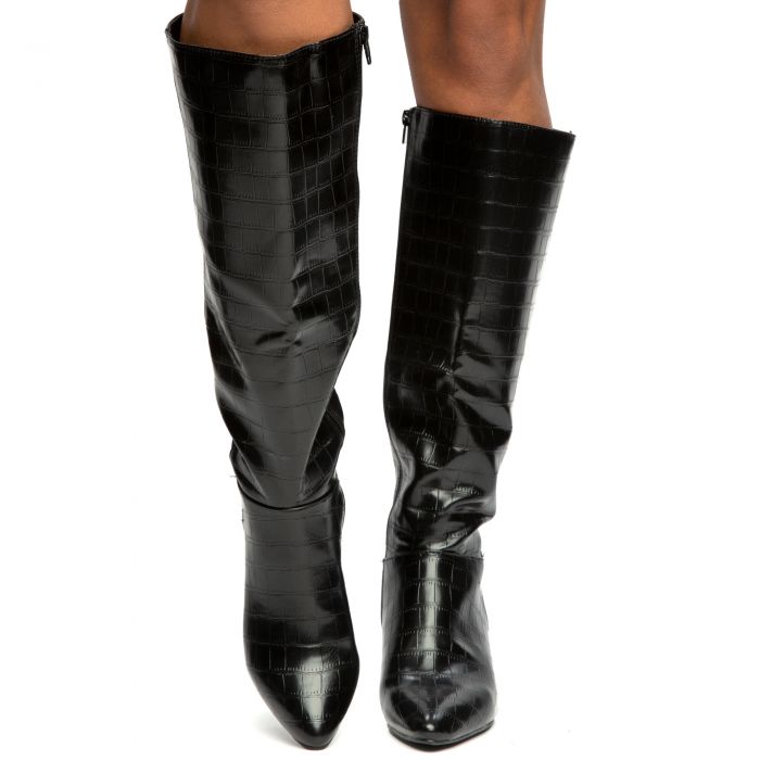 Rapid-18 Knee High Boots Black