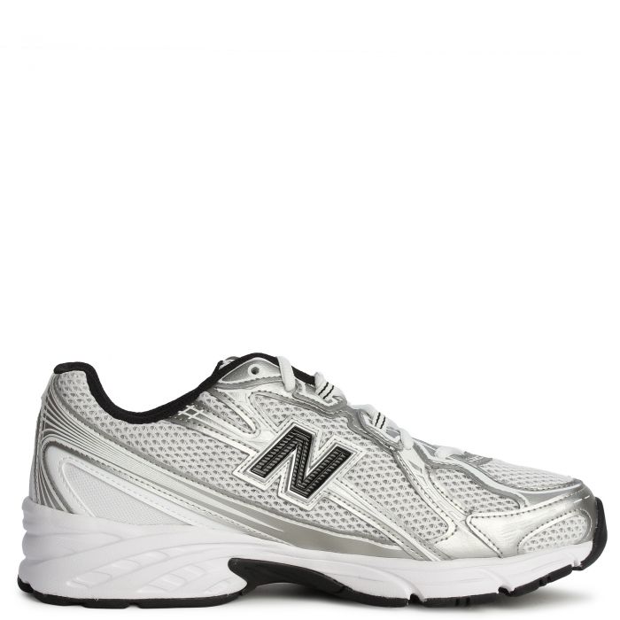 740 White with Metallic Silver 877 C and Black