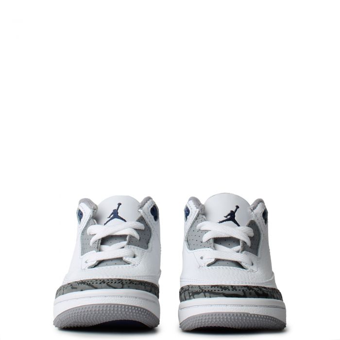 Toddler Jordan 3 Retro  White/Midnight Navy-Cement Grey-Black