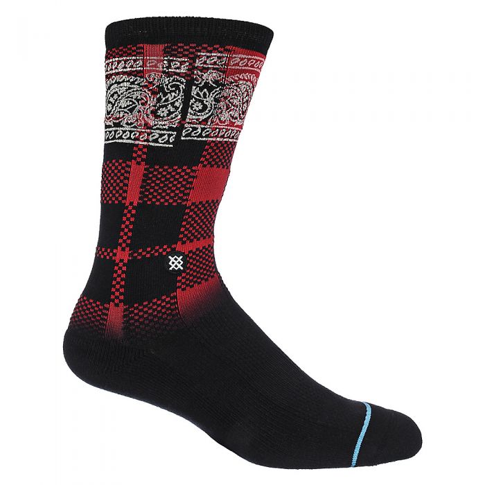 Men's Lumberjack Socks Black/Red