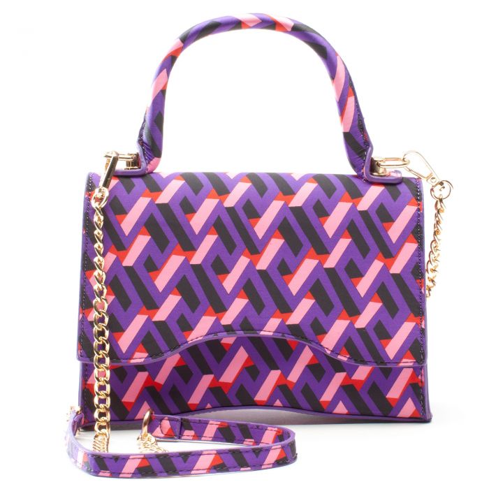 Multi Color Flap Crossbody Bag Multicolored