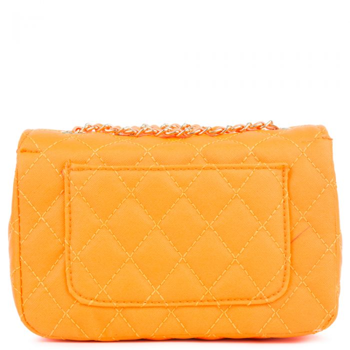 neon orange clutch