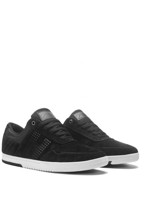 The Hufnagel 2 Sneaker in Black & Bone White Black & White