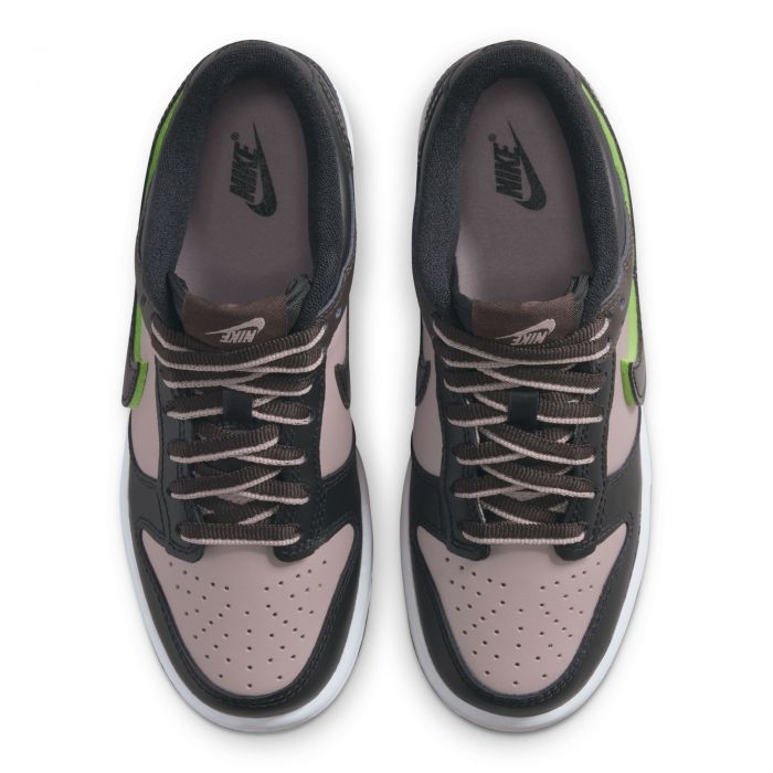 Grade-School Dunk Low SE Particle Rose/Black-Velvet Brown-White