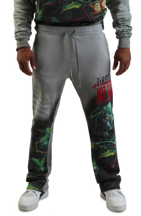 Caution Not So Quiet Ghost Rider Flare Jogger Moss Green