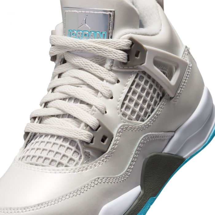 Pre-School Jordan 4 Retro 'Blue Chill' Photon Dust/Blue Chill-Flat Pewter-White