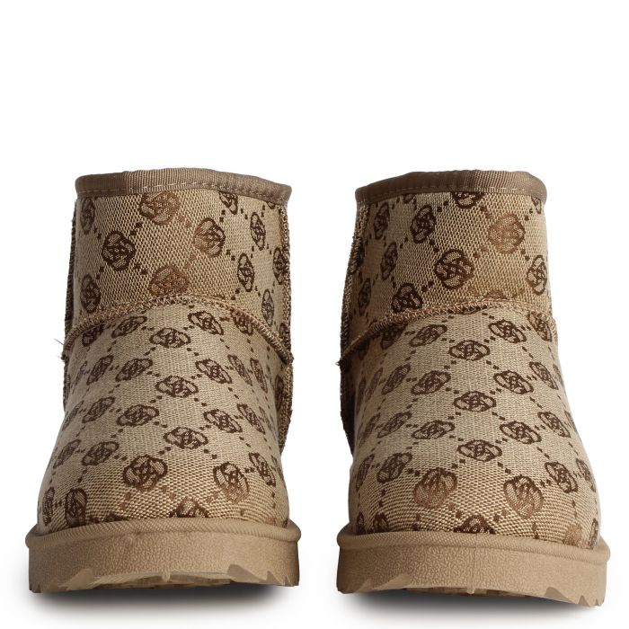  Melon-03 Ankle Bootie  Brown