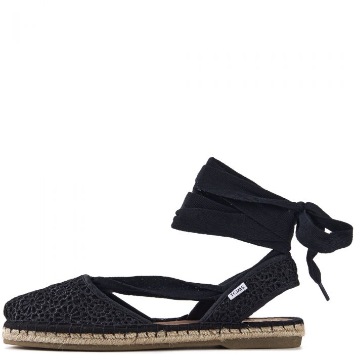 toms moroccan crochet black
