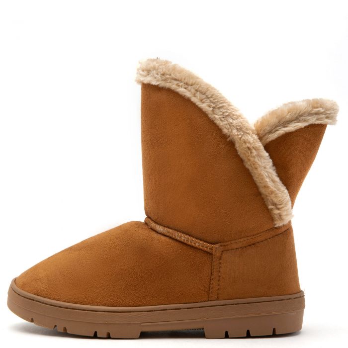 chestnut fur boots