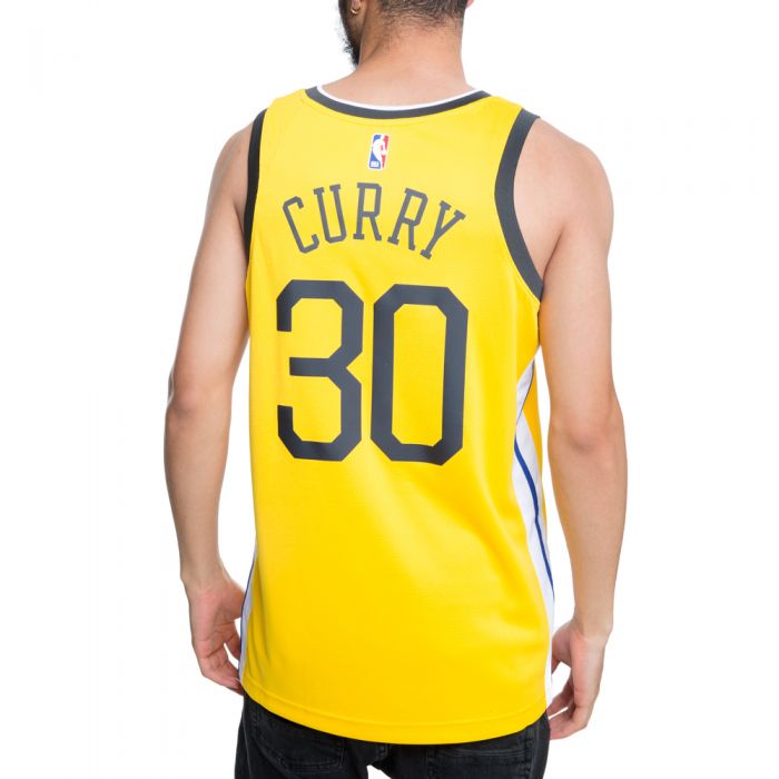 GOLDEN STATE WARRIORS NBA CONNECTED STEPHEN CURRY EARNED CITY EDITION SWINGMAN JERSEY AMARILLO/WHITE/ANTHRACITE/CURRY STEPHEN