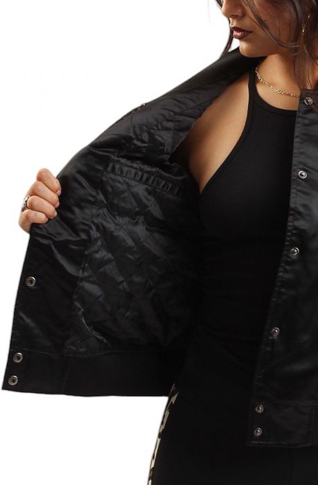 NBA Los Angeles Lakers Jewels Satin Jacket  Black