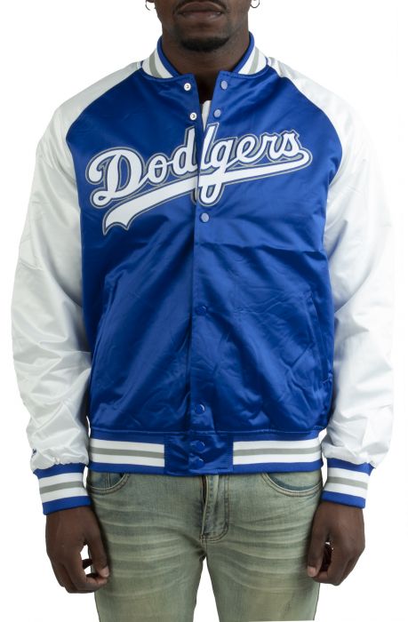 Mitchell and Ness Los Angeles Dodgers Lightweight Satin Jacket Royal