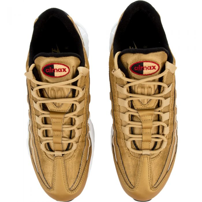AIR MAX 95 PREMIUM QS SHOE METALLIC GOLD/VARSITY RED-BLACK-WHITE